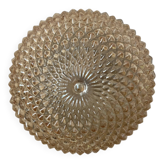 Plafonnier rond vintage champagne