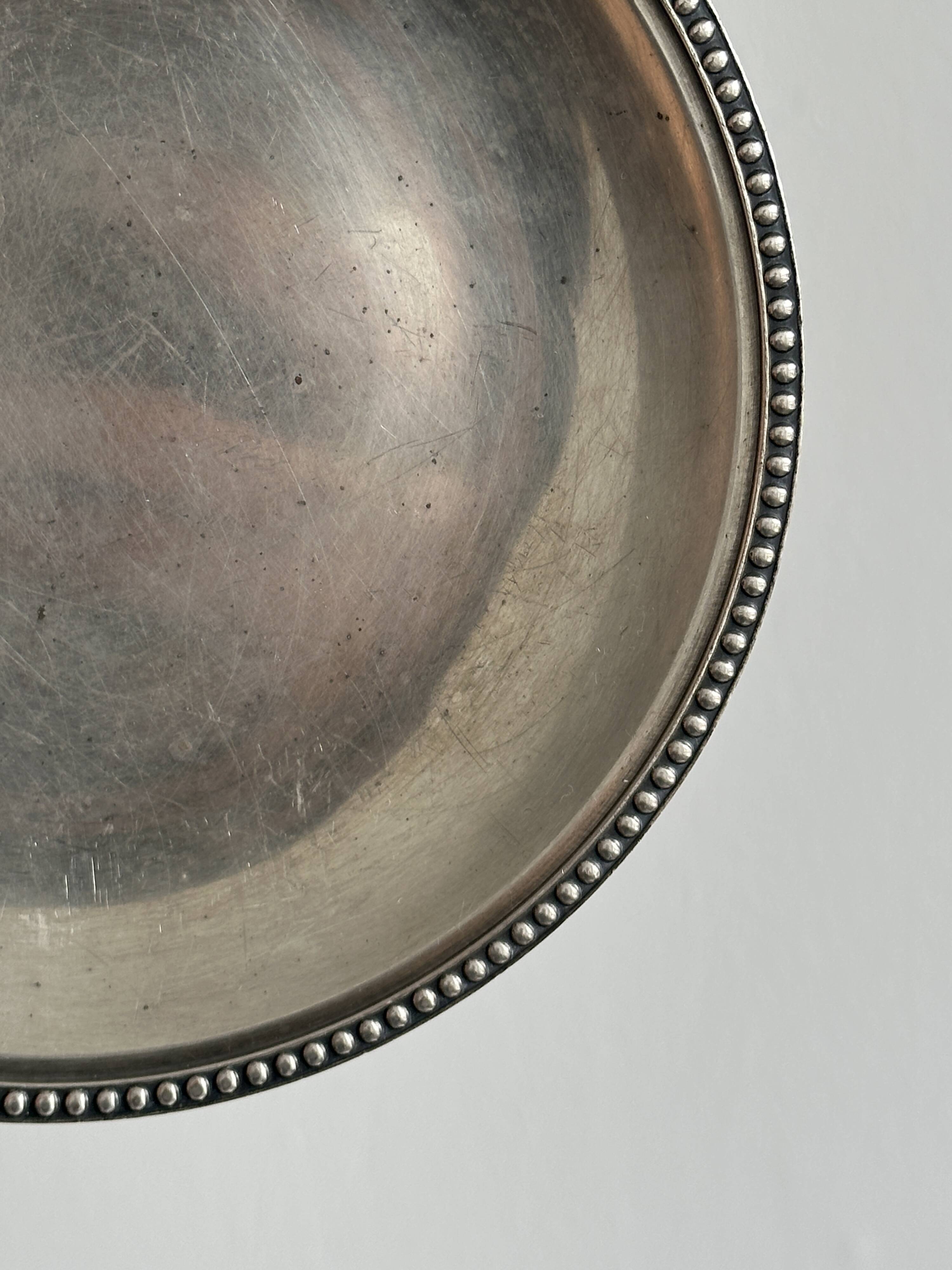 Silver-plated pearl cup