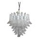 Contemporary Murano Glass Chandelier Italian Sella Alabastro
