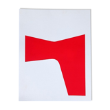 Red minimalist paint