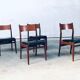 Mid-Century Scandinavian Modern Teak Dining Chairs, Set of 4