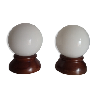 Pair of vintage bedside lamps