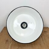 Industrial Blue Enamel Factory Pendant Lamp, 1960s