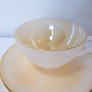 3 vintage Harlequin 211291 tea or chocolate cups and saucers.