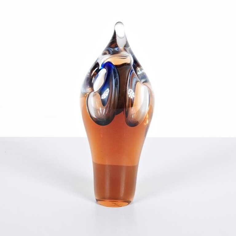 1955 Early Floris Meydam Unica Glass Sculpture