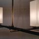 4-light chandelier designed by Gaston Fossati for Atelier d'Arte d'Uzès - 1950s