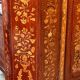 Renaissance display case. Dutch marquetry with floral motifs.