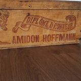 Advertising wooden box