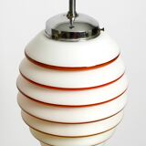 Beautiful rare original glass ceiling lamp from the 1930s