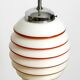 Beautiful rare original glass ceiling lamp from the 1930s