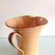 Pitcher in glazed ochre ceramic 50/60 years