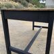 Table de ferme en bois noir