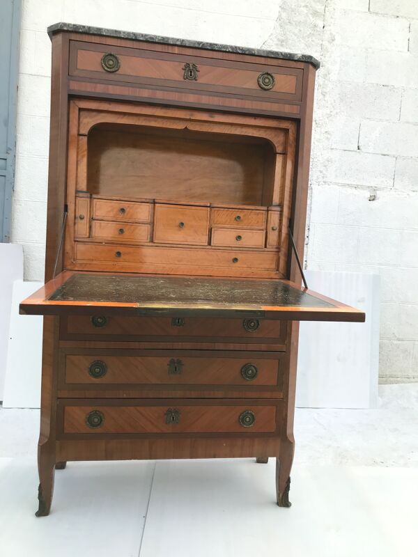 Secrétaire xviii estampillé de style transition louis xvi