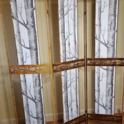 Old restyled metal screen, 3 shutters, 170 cm