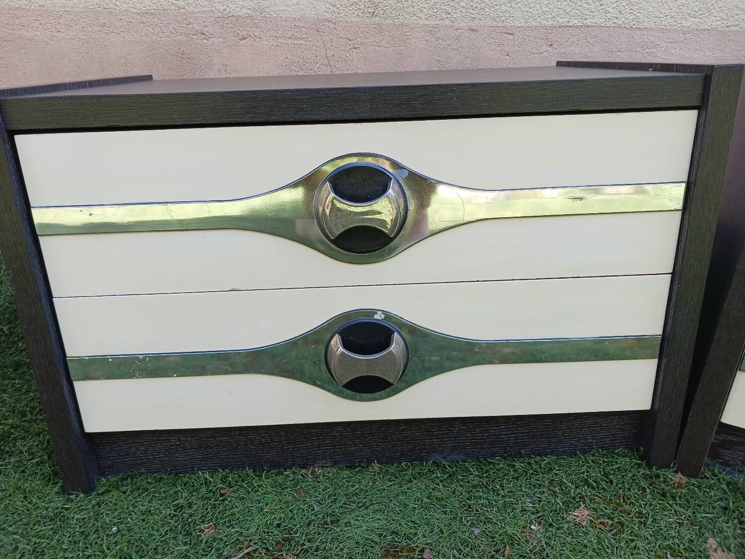 Space Age bedside tables from the 60s/70s.