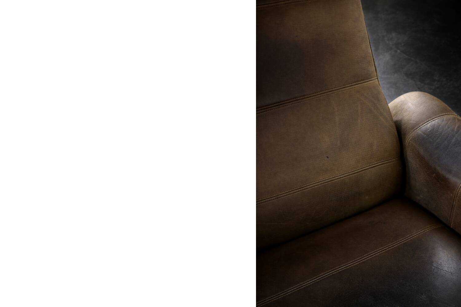 Fauteuil DS-50 vintage en cuir de buffle par De Sede