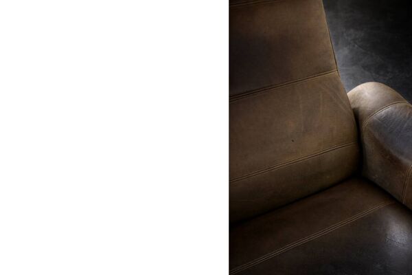 Fauteuil DS-50 vintage en cuir de buffle par De Sede