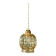 Vintage amber glass tulip pendant light