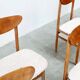 Ensemble de six chaises de salle à manger italiennes