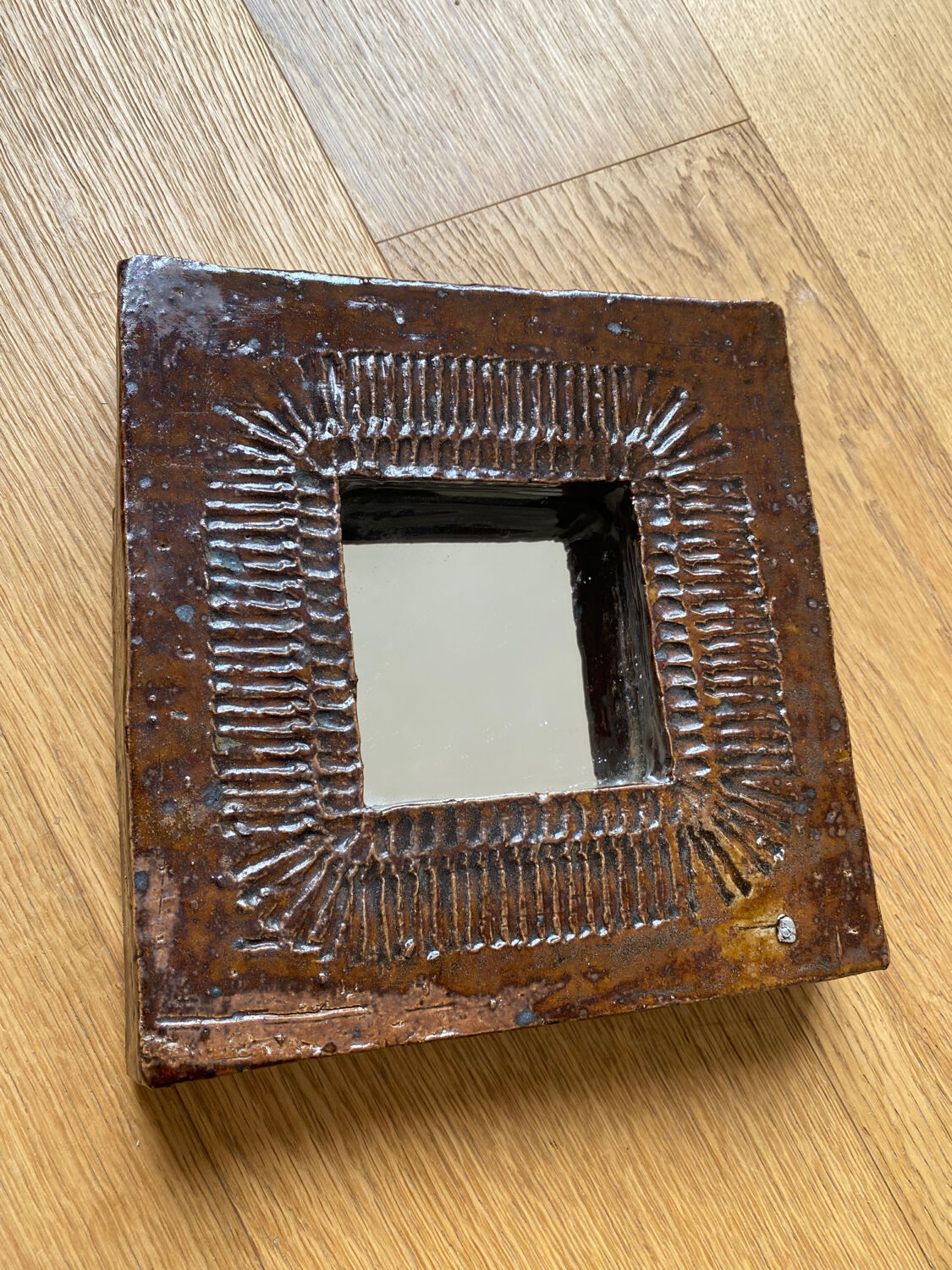 Ceramic mirror Barbara Delfosse La Borne