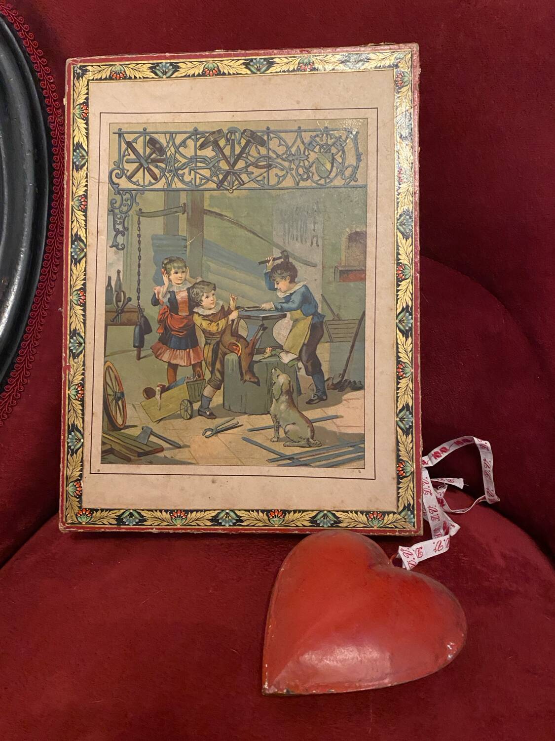 19th century wooden cube set