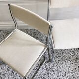 Set of restored vintage chairs with "Luge" feet