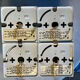Set of 4 Rolf Krüger ceiling lights.