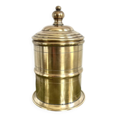 Round brass box