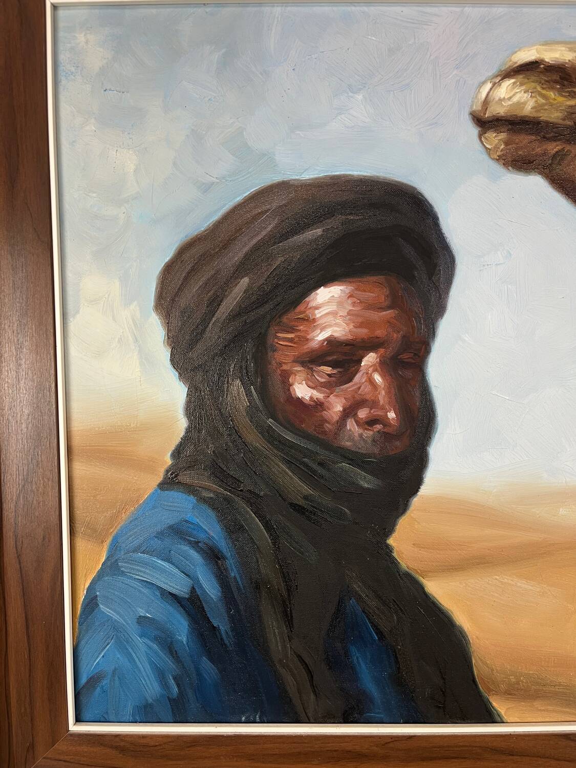 Orientalist painting, Tuareg signed Nestor Rufino