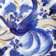 Hubert bequet blue bird plate