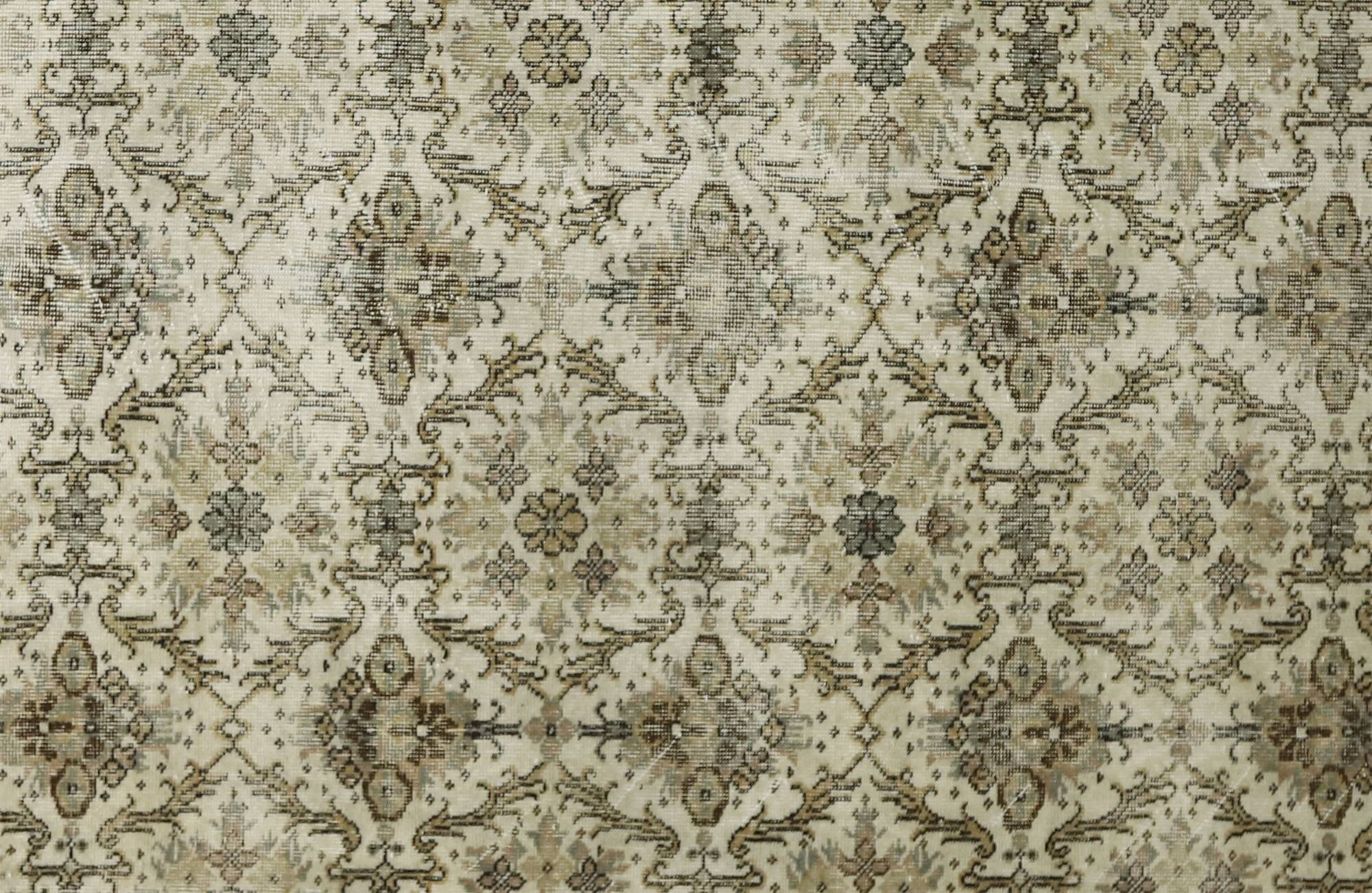 Grand Tapis Oushak Vintage à Motifs Orientaux – Laine 100 % – 320 × 210 cm