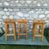 3 brutalist bar stools 60s