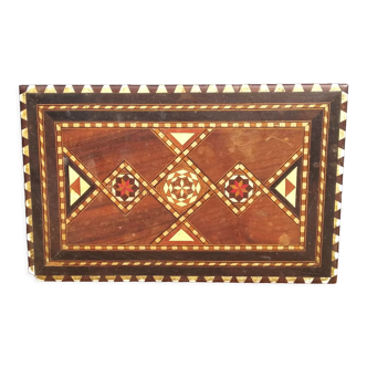 Marquetry jewelry box