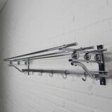 Art Deco wall coat rack with 6 hooks, 1930s