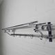 Art Deco wall coat rack with 6 hooks, 1930s