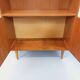 Vintage Scandinavian style storage bookcase in melamine and teak from the 60s