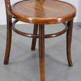 1930s Pair of Restore Beech Chairs by Thonet - Mundus, Czechoslovakia