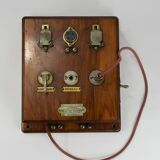 Wooden telephone communication block