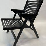 Niko Kralj Slovenian Rex Plywood Folding Chair for Stol 1950s in Black