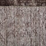Tapis de course vintage turc en laine douce, gris foncé, 2x10