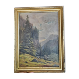 Alpine mountain table