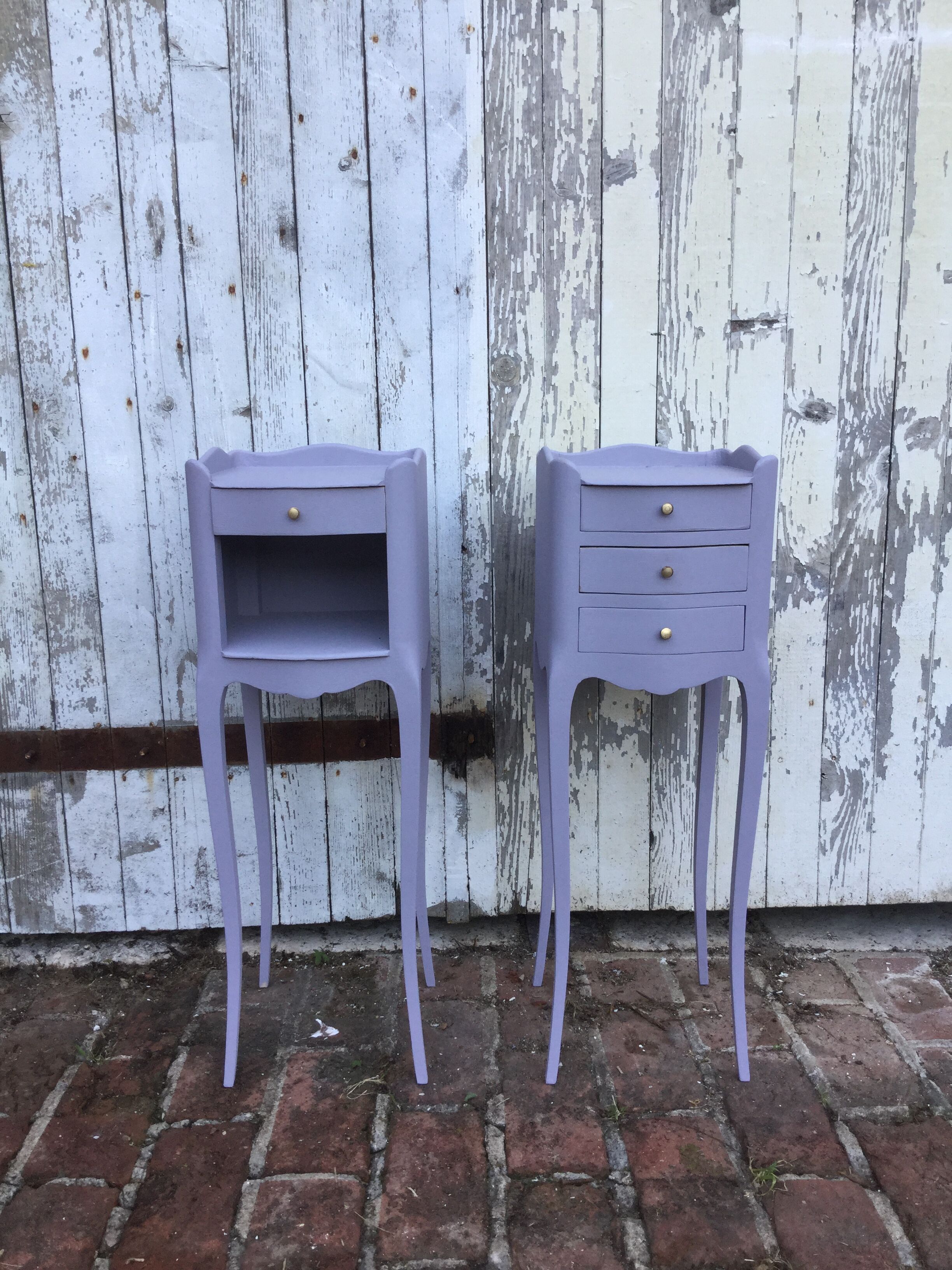 Renovated Louis XV bedside pair.
