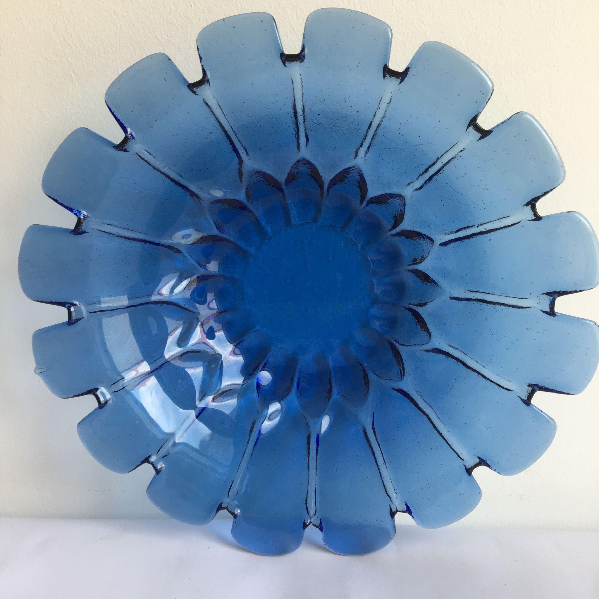 Coupe à fruits verre années 1950