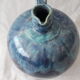 Blue pitcher ceramic vase cab ceramic art of Bordeaux