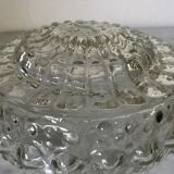 Glass ceiling light circa 1960