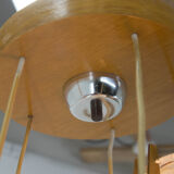 Set of chandelier and wall lamp by Drevo Humpolec, 1970