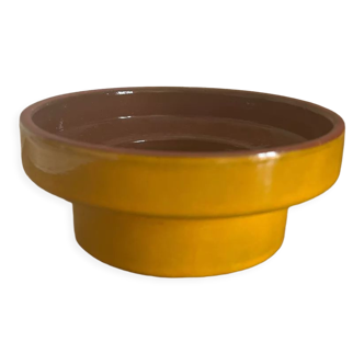 Vintage yellow seventies ceramic bowl