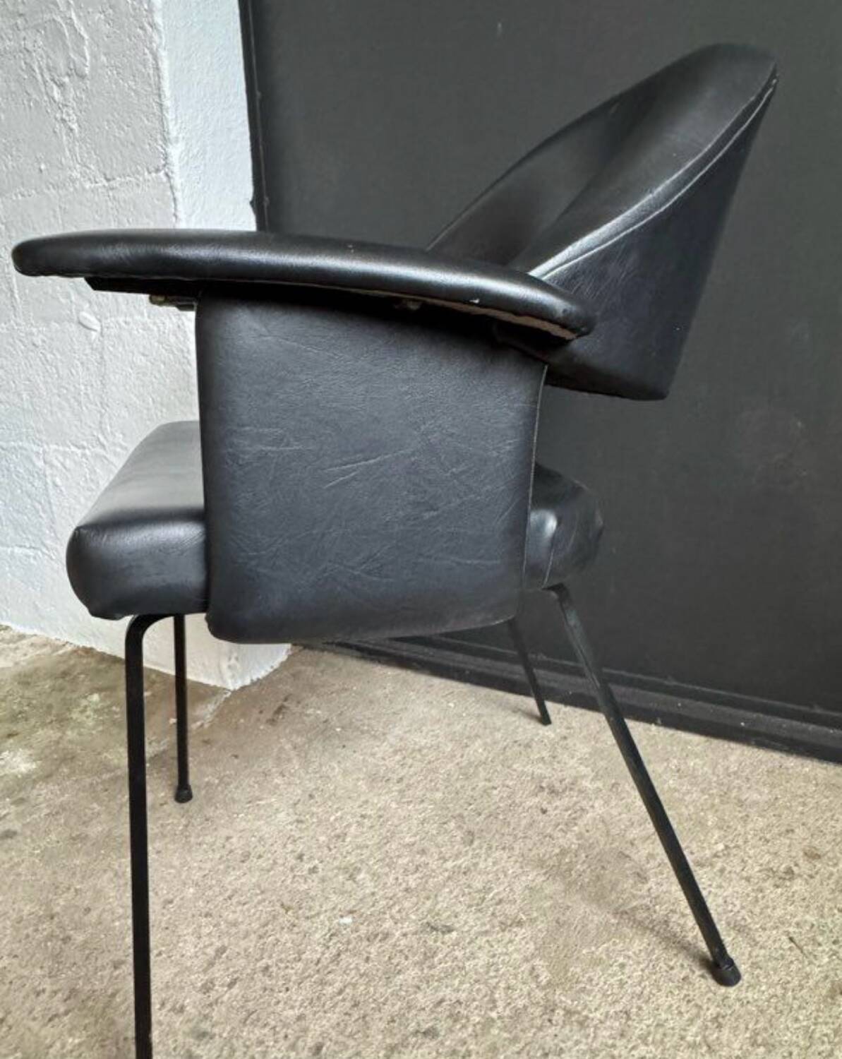 Black armchair from the 1950s