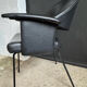 Fauteuil noir années 50