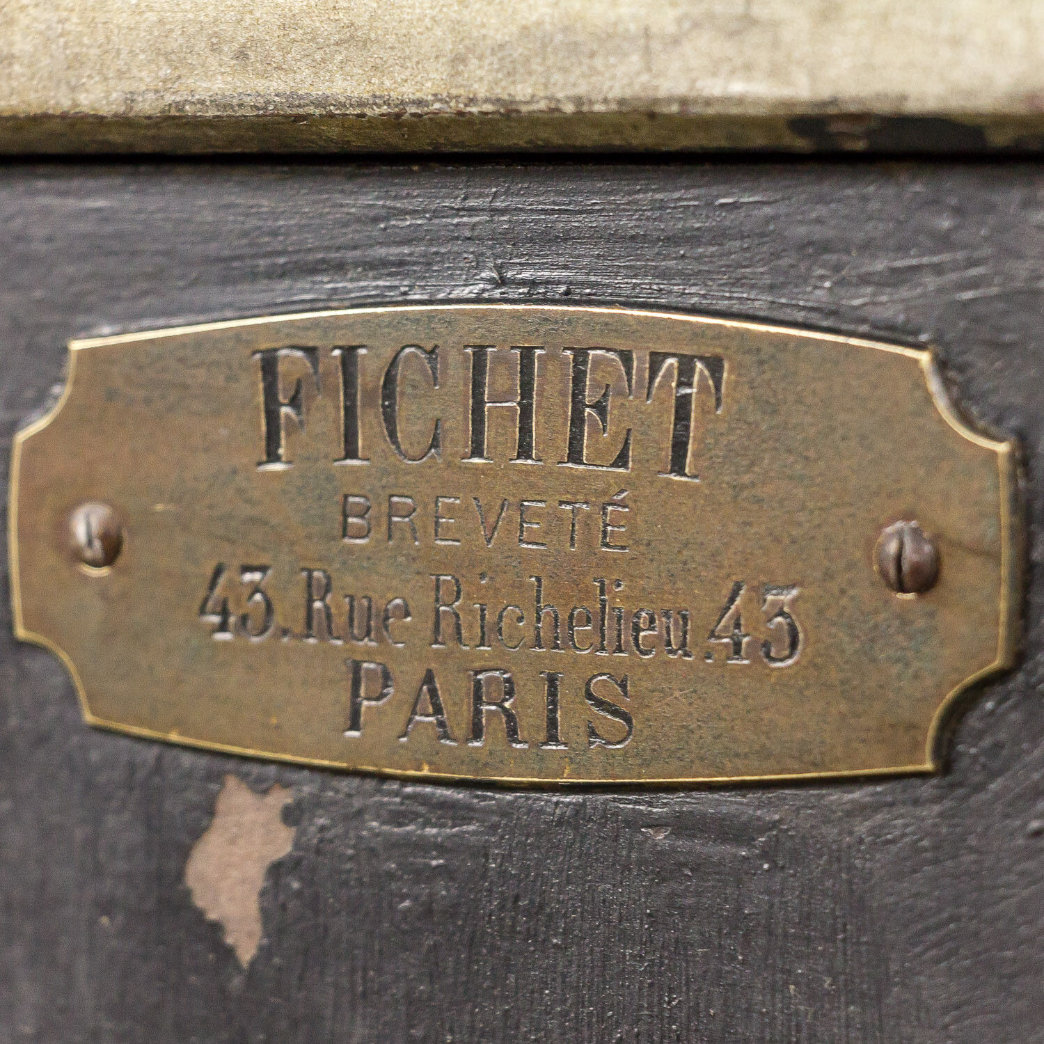 Antique safe by Fichet, Paris, 1900